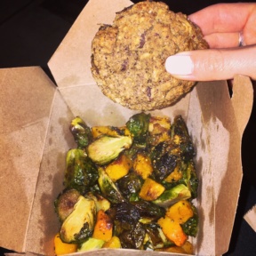 Gluten-free veggies and cookie from Ellary's Greens